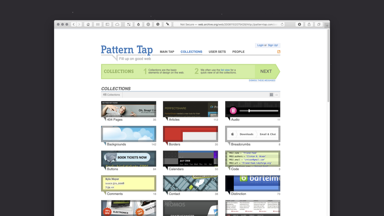 Pattern Tap > Collections (2008)
