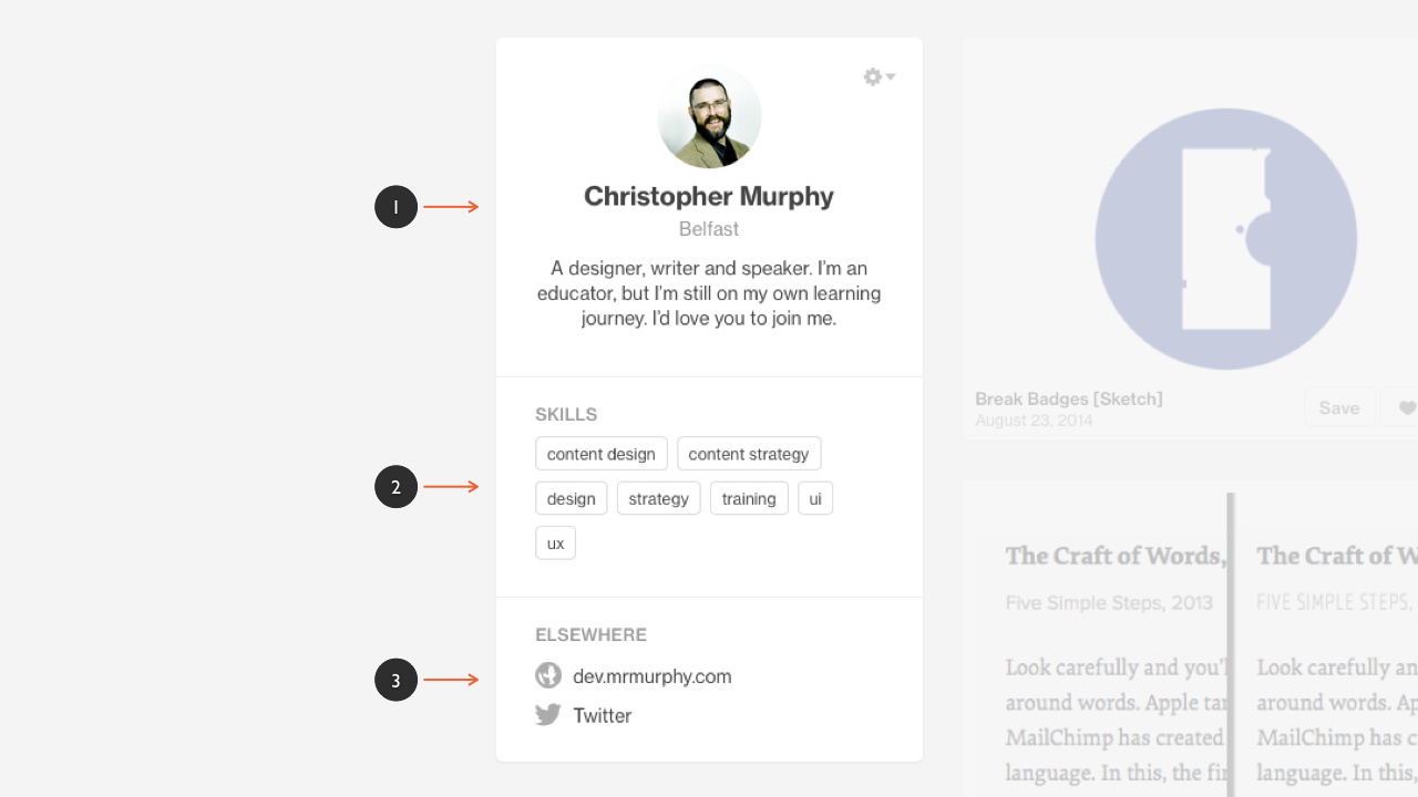 Dribbble’s Profile Pattern